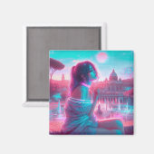 Rome | Ethereal Dreamy Urban Vaporwave Retrowave マグネット (正面/裏面)