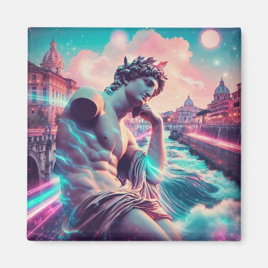Rome | Ethereal Dreamy Urban Vaporwave Retrowave マグネット (正面)