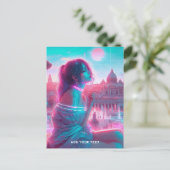 Rome | Ethereal Retrowave VaporWave Custom Text シーズンポストカード (スタンド正面)