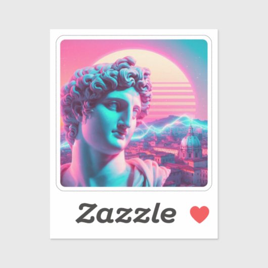 Rome | Ethereal Sculpture Vaporwave Retrowave シール (シート)
