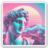 Rome | Ethereal Sculpture Vaporwave Retrowave シール (正面)