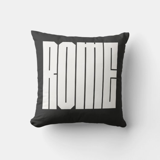 Rome Italian CIty Bold Block Typeface クッション (正面)