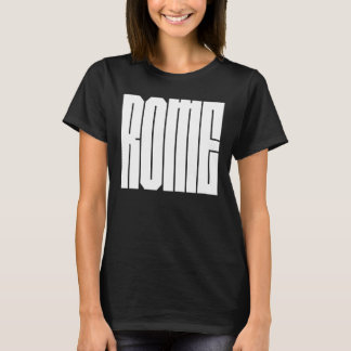 Rome Italian CIty Bold Block Typeface Tシャツ