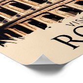 Rome Italy Colosseum Illustration Travel Art ポスター (角)