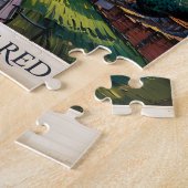 Rome Italy Colosseum Travel Van Gogh Starry Night ジグソーパズル (側面)