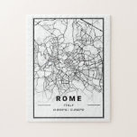 Rome Italy Europe City Map Modern Minimalist Art ジグソーパズル<br><div class="desc">Cool modern minimalist city map art  - Rome Italy Europe</div>