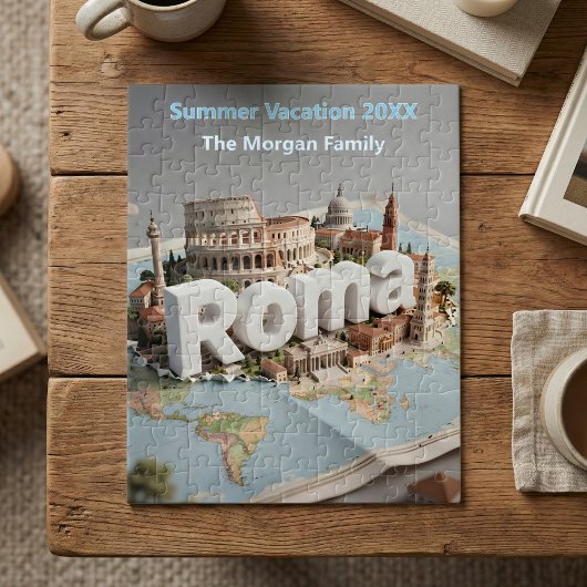 Rome Italy Family Vacation Trip Travel Souvenir ジグソーパズル