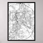 Rome Italy Map ポスター (正面)