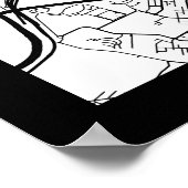 Rome Italy Map ポスター (角)