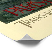 Rome Italy Paris Lyon Mediterrannee Vintage Travel ポスター (角)