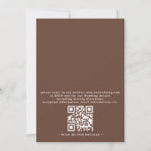 ROME Italy Skyline Destination QR Code Wedding 招待状 (裏面)