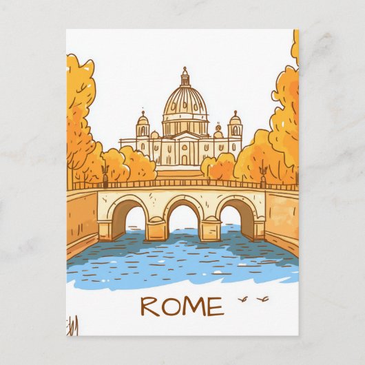 Rome Italy Travel ポストカード (正面)