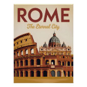 Rome Italy vintage ポスター (正面)