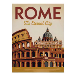 Rome Italy vintage ポスター