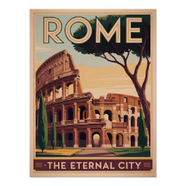 Rome Italy vintage ポスター