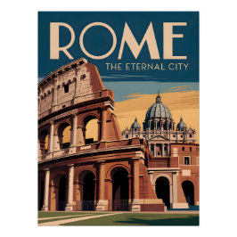 Rome Italy vintage ポスター