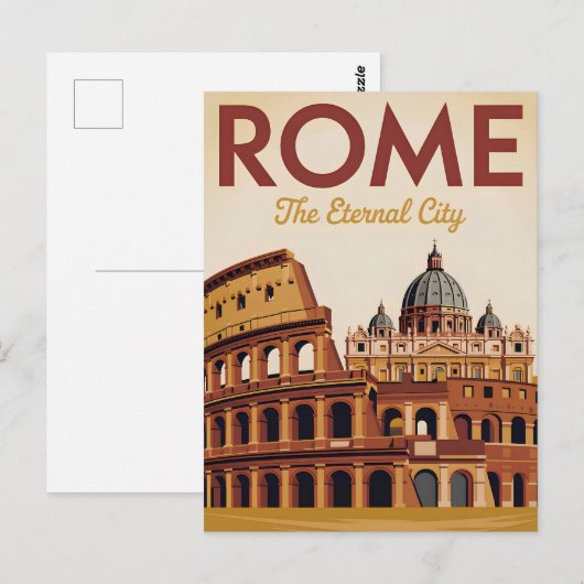 Rome Italy vintage ポストカード (正面/裏面)