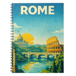 Rome Italy Vintage Travel ノートブック