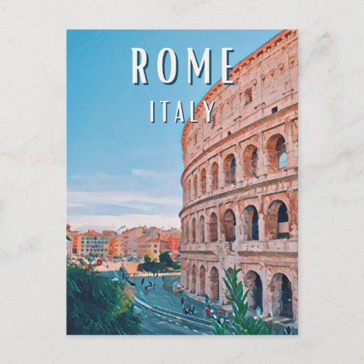 Rome, la ville de la Dolce Vita et du charme itali ポストカード (正面)