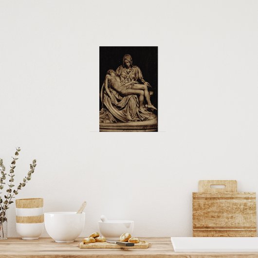 Rome, Michelangelo, Pieta ポスター (キッチン)