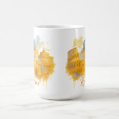 Rome Neon Pop-Art Street Style コーヒーマグカップ (中央)