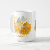 Rome Neon Pop-Art Street Style コーヒーマグカップ (正面左)