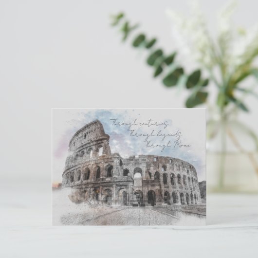 Rome Postcard – Through Centuries, Through Legends ポストカード (スタンド正面)