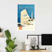 Rome Print Italy Travel Poster Roman Art (XR3676)a ポスター (ホームオフィス)
