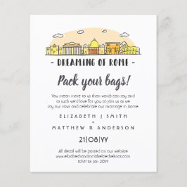 ROME Skylineの手結婚引き予算招待状
