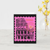 Rome Stamp Sticker  カード (黄色い花)
