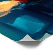 Rome Teddy Fauvist Sunset Skyline Print ポスター (角)