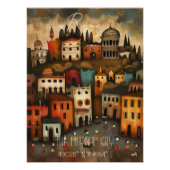 Rome: The Eternal City - Whimsical Art ポスター (正面)