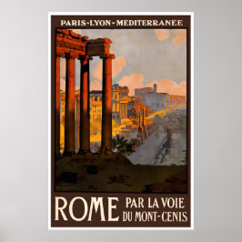 Rome Travel Poster Italy Art Roman Print Italian ポスター