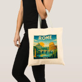 Rome Travel Poster Tote Bag トートバッグ (正面(商品))