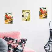 Rome Wall Art Print – Iconic Roma Cityscape Travel (リビング)
