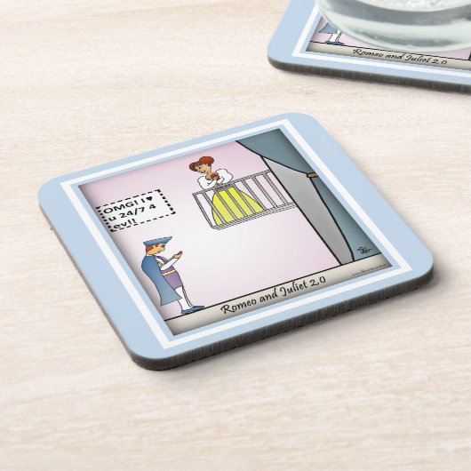 RomeoとJuliet 2.0青 コースター (左側)