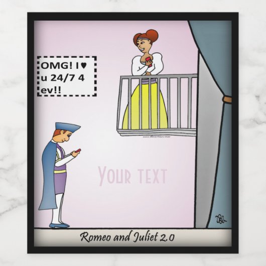 RomeoとJuliet 2.0 ワインラベル (シングルラベル)