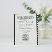 「Romeo and Juliet」のタイトルページ ポストカード (スタンド正面)