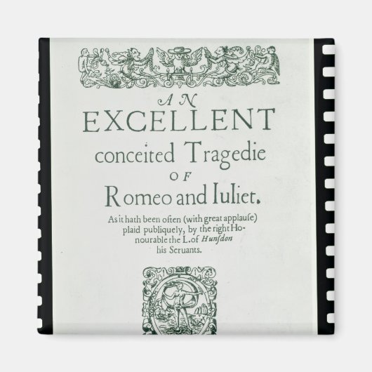 「Romeo and Juliet」のタイトルページ マグネット (正面)