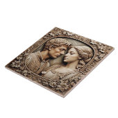 Romeo And Juliet – 美術工芸品セラミックタイル タイル (側面)