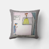 Romeo-and-Juliet-2.0グレー装飾用クッション クッション (裏面)