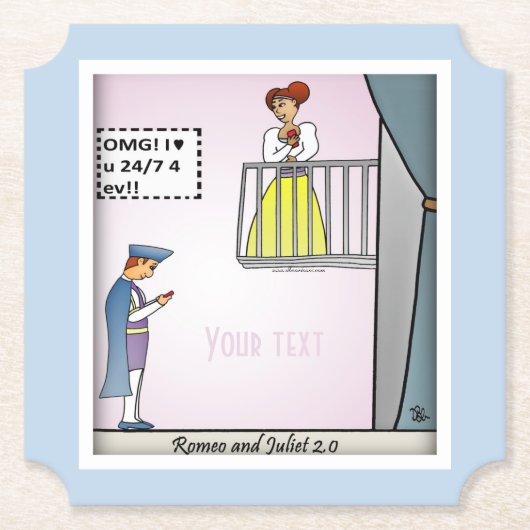 Romeo and Juliet 2.0紙 ペーパーコースター (正面)