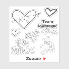 Romeo + Julietのステッカーシート シール