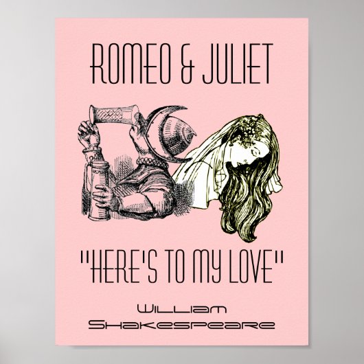Romeo Toast To Juliet Poster Shakespeare Festival ポスター (正面)
