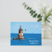 Romer Shoal Lighthouse New York Harbor Postcard ポストカード (スタンド正面)