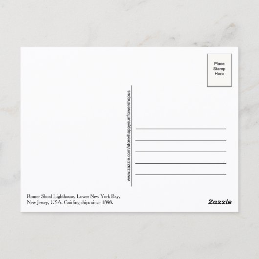 Romer Shoal Lighthouse Postcard ポストカード (裏面)