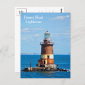 Romer Shoal Lighthouse Postcard ポストカード (正面/裏面)