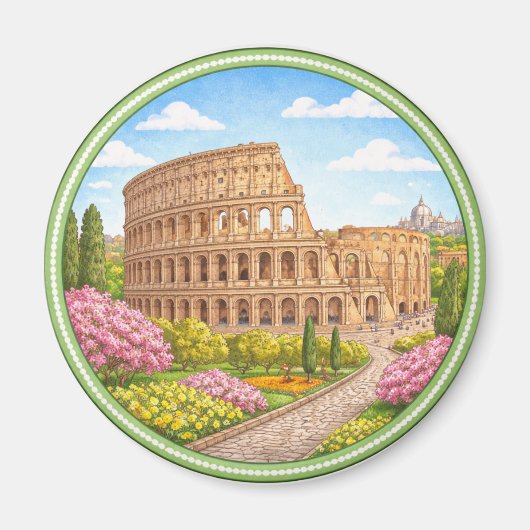 Rome's Colosseum マグネット (正面)