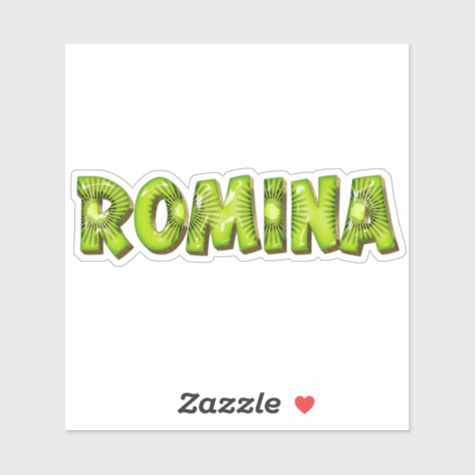 Romina Name Kiwi Design Aufkleber Sticker シール (シート)