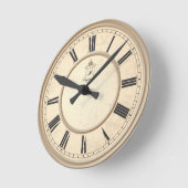 Römische Zahlen Römisches Ziffernblatt ラウンド壁時計 (傾斜)